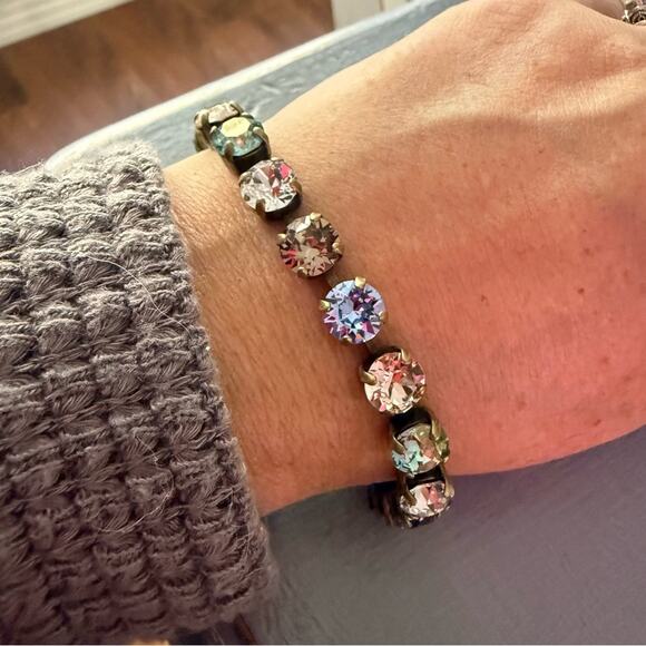 Sabika LIKE Brass Tone Tennis Bracelet - Picture 1 of 7